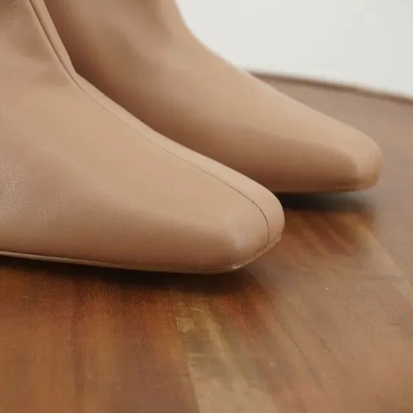 Steve Madden Womens Harli Ankle Boots Booties Faux Leather Blush Pink Heeled 10M - Picture 2 of 9